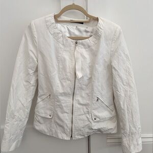 Elie Tahari White Jacket Size Small